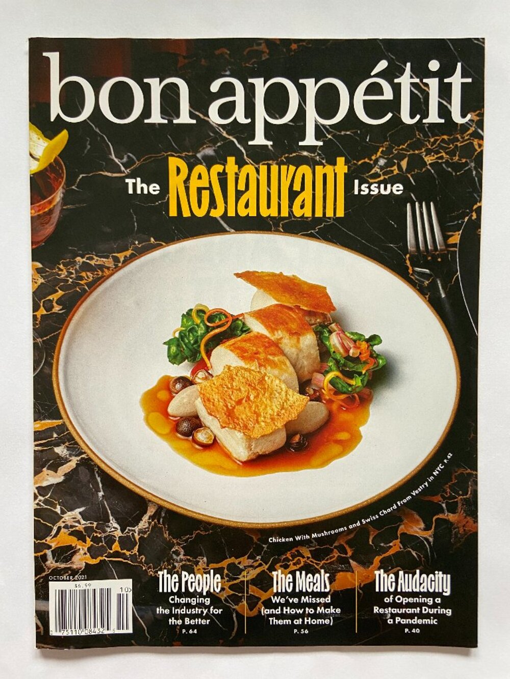 Bon Appetit Magazine October 2021 The Restaurant Issue Cover No Label